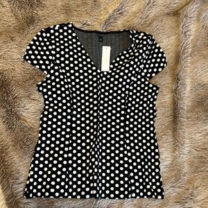 Loft polka dot top L